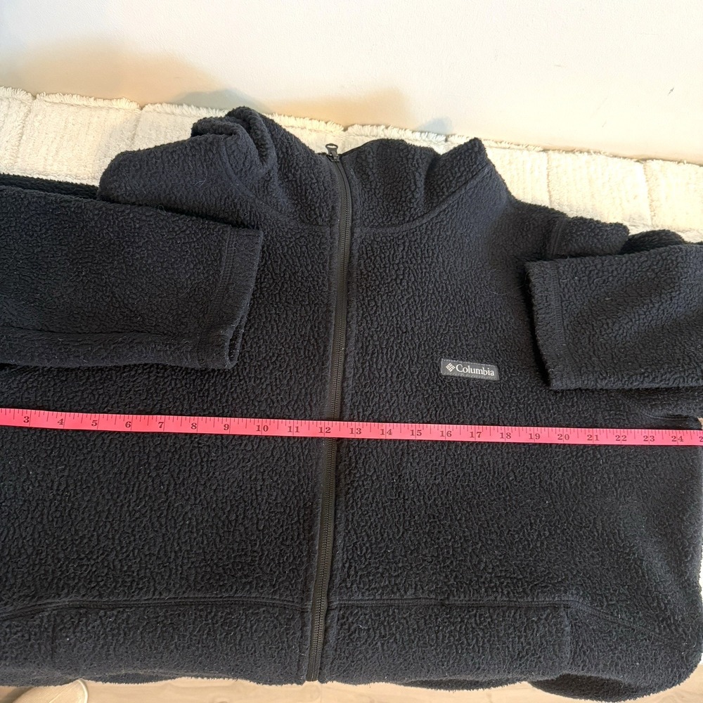 Columbia Mens Full Zip Hooded Fleece Jacket XXL Outdoors Casual Layers Camping - Picture 9 of 16